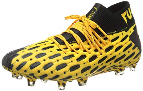 PUMA Future 5.1 Netfit FG/AG, Botas de fútbol para Hombre, Amarillo (Ultra Yellow Black), 39 EU