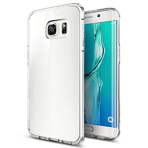ivoler Funda Carcasa Gel Transparente Compatible con Samsung Galaxy S6 Edge Plus, Ultra Fina 0,33mm, Silicona TPU de Alta Resistencia y Flexibilidad