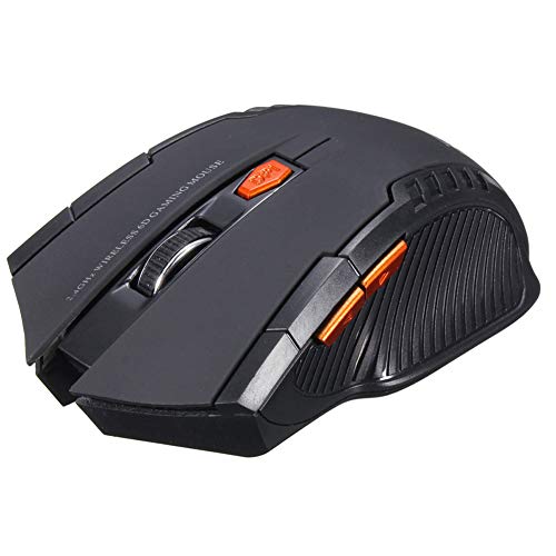 Wireless Optical Battery Gaming Mouse Mice with USB Receiver For Computer PC Laptop Negro