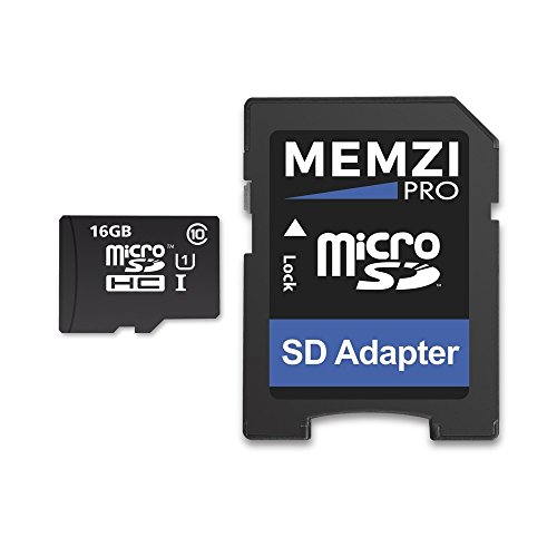 Memzi Pro - tarjeta de memoria Micro SDHC de 16 GB, Clase 10, 90 Megabites, con adaptador SD para Sony Handycam HDR-CX o digital de la serie HDR-PJ