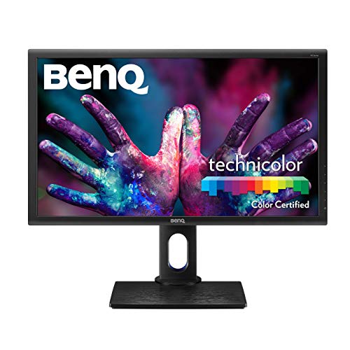 BenQ PD2700Q - Monitor Profesional para Diseñadores de 27" 2K QHD (2560x1440, IPS, 100% Rec.709/sRGB, 10 bits, CAD/CAM, HDMI, DP, USB, Altura ajustable, Eye-care, Flicker-free, antireflejo) - Negro