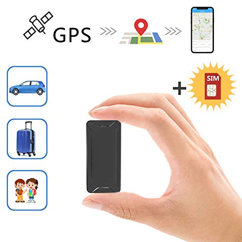 Mini Localizadores GPS, Jimi Real Antirrobo GPS Localizadores para Vehículos/niños con Seguimiento de Actividad Fuerte Imán Recargable GPS Tracker con Aplicación Gratuita para Android iOS AT2