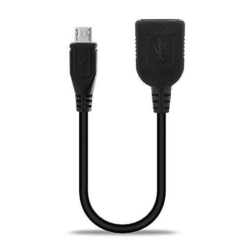 subtel Cable USB OTG Compatible con Samsung Galaxy S7, S6, S5, S4, S3, S2 / A3, A7, A8, J5, J7 / Note/Edge/Xcover 3 - Adaptador OTG (Cable Conector Micro USB, 15cm)