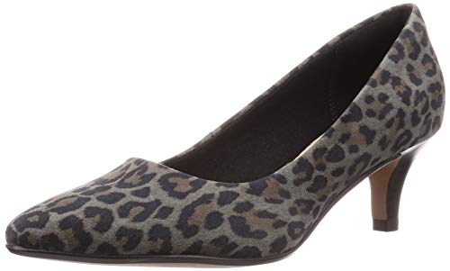 Clarks Linvale Jerica, Zapatos de tacón con Punta Cerrada para Mujer, Leopard PRT Comb Leopard PRT Comb, 37 EU