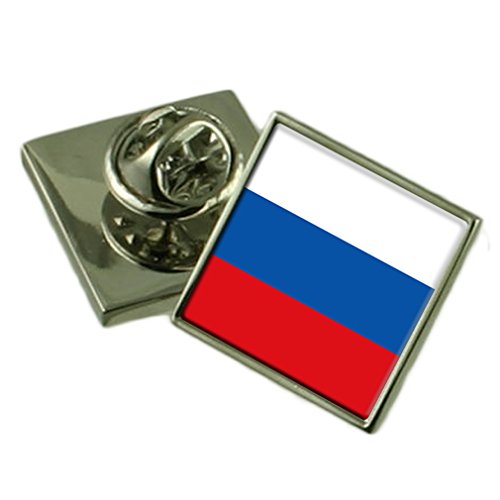 Select Gifts Federación de Rusia Bandera Insignia de Solapa de Plata Maciza 925