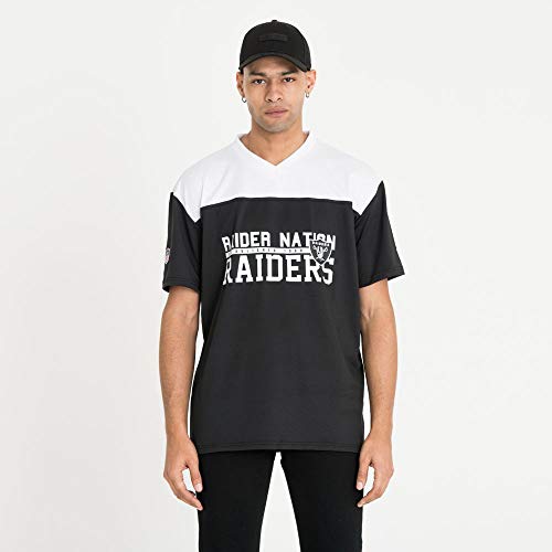 New Era NFL Stacked Wordmark OS Oakland Raiders Camiseta Black/Optic White