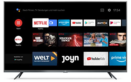 Xiaomi Mi LED TV 4S 109,2 cm (43") 4K Ultra HD Smart TV WiFi Negro LED TV 4S, 109,2 cm (43"), 3840 x 2160 Pixeles, LED, Smart TV, WiFi, Negro