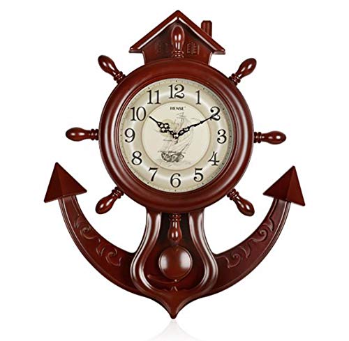 Relojes de pared para decoración del hogar relojes retro relojes de pared sala de estar relojes de pared dormitorio relojes de pared de oficina relojes de pared, marrón, Size