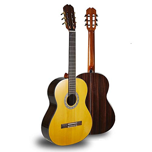Miiliedy 39 pulgadas Guitarra Clásica Top-guitarra acústica Panel de chapa de madera de palisandro Sitka Back-Side-palisandro Diapasón-Deluxe
