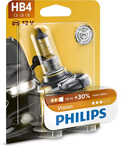 Philips 9006PRB1 Premium - Bombilla HB4 para faros delanteros (1 unidad, 12 V, 51 W, P22d)