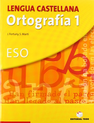 Lengua castellana, ortografía, 1 ESO. Cuaderno y solucionario - 9788430749829