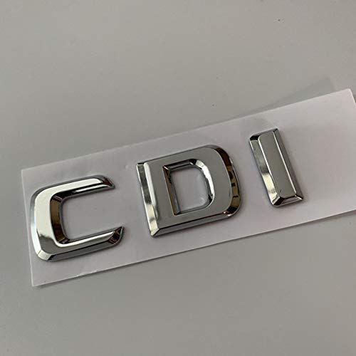 TAYDMEO Emblema de Letras 3D, para Mercedes Benz CDI CGI TDI S350L E260L C200 2014-2019, Etiqueta engomada del Logotipo del Maletero del diseño del automóvil
