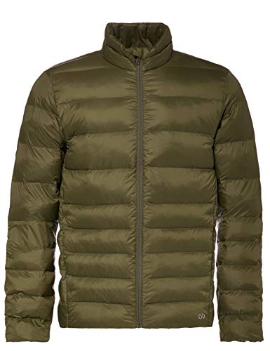 CARE OF by PUMA Chaqueta acolchada impermeable para hombre, Verde (Green), S, Label: S