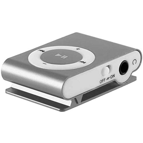 Mini reproductor MP3 con clip, Color PLATA
