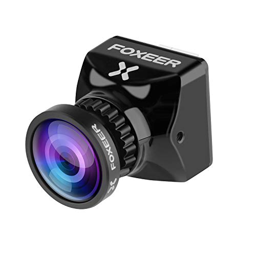 FPV Camera, Foxeer Predator V5 Micro Full 1000TVL 155 Degree Super WDR Mini CAM with Sony 1/3 CMOS Sensor 1.7MM Lens 4:3/16:9 Screen NTSC/PAL Switchable Built-in OSD for RC FPV Racing Drone