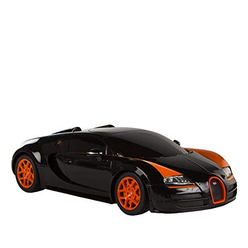 Rastar - Coche teledirigido 1:18 - Bugatti Veyron Gran Sport negro (75894)
