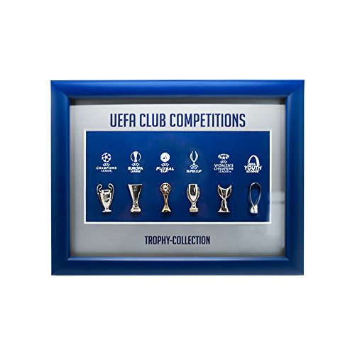 UEFA Trofeos Club concursos: Pin Colección, azul y silver, 28 x 22 cm
