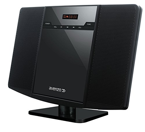 Avenzo AV6020 - Micro sistema audio CD con USB y SD/MMC, color negro