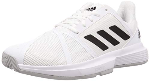 adidas Courtjam Bounce M, Zapatos de Tenis Hombre, FTWR White Core Black Matte Silver, 42 EU