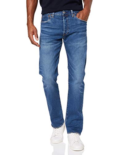 Levi's 501 Original Fit Jeans Vaqueros, Key West Sky Tnl, 31W / 34L para Hombre