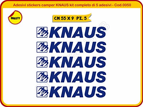 Pegatinas Stickers Camper Knaus Kit completo pegatinas – (ist Personalizar I colores)-Caravan caravanas Cod.0050