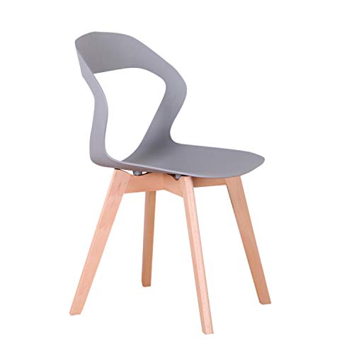 555 Un conjunto de 4 sillas de comedor/sillas de café, calado backrestsolid madera, estructura estable Ocio Silla de comedor