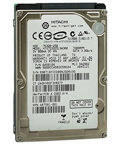 Hitachi 250 GB 5400rpm 8 MB de caché SATA 3.0 GB/s Disco Duro de 2,5 "(para PS3 Fat, PS3 Slim, PS3 Super Slim, PS4)-W/1 año garantía
