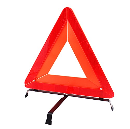 Emi Sports (6019021) Triangulo reflectante de emergencia para coche Homologado con Estuche de Plástico 45x15x3cm