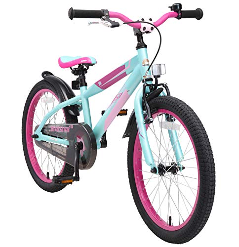 BIKESTAR Bicicleta Infantil para niños y niñas a Partir de 6 años | Bici de montaña 20 Pulgadas con Frenos | 20" Edición Mountainbike Turquesa