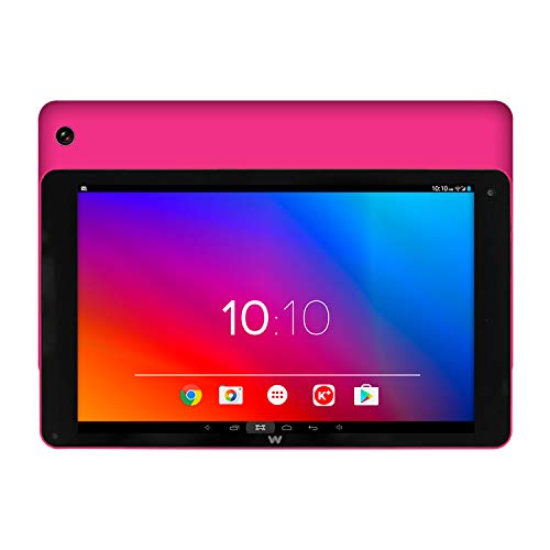 Woxter X-100 Pink - Tablet Android de 10" IPS (HD, Quad Core Cortex A53, 1,3 GHz, Mini HDMI, Android 9.0, Bluetooth, Wi-FI, 16Gb + Micro-SD), Color Rosa