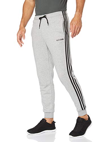 adidas E 3S T PNT FT Pantalones de Deporte, Hombre, Medium Grey Heather/Black/mgh Solid Grey, L