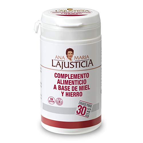 Ana Maria Lajusticia - Complemento alimenticio a base de miel y hierro – 135 gr. Estados carentes de hierro, embarazo, posparto, vegetarianos.. Envase para 30 días de tratamiento.