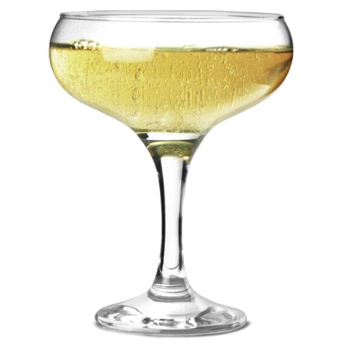 Bistro - Juego de 12 copas de champán (275 ml), elegantes y asequibles