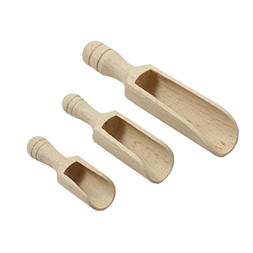 Pala para especias Set 3 unidades para especias Cuchara de madera relleno Pala Cuchara de madera para especias Especias/cuchara en diferentes tamaños