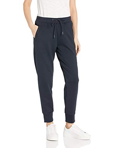 Armani Exchange Double Knit, Side Logo Pantalones de Deporte, Azul (Navy 1510), 44 (Talla del Fabricante: Large) para Mujer
