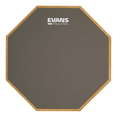 Evans RF12G - Almohadilla de Práctica Realfeel de Evans, 12" (305 mm), Gris