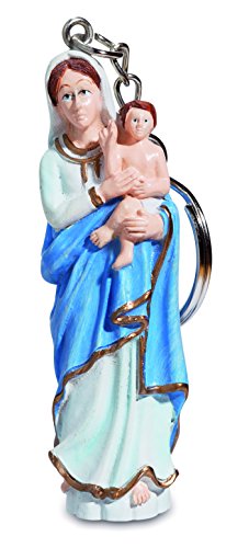 Katerina Prestige – Estatua Llavero Virgen con Niño Jesús, re0265