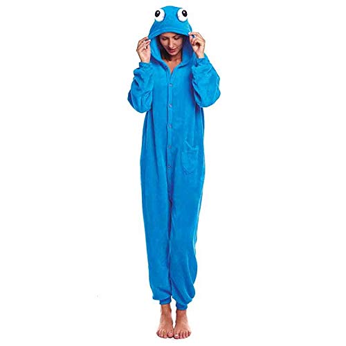 Disfraz Pijama Monstruo Azul Adulto Unisex (M) (+ Tallas Disponibles)