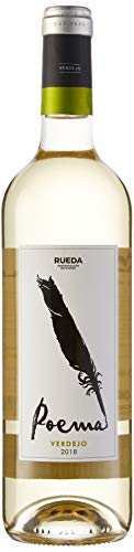 Poema Verdejo Vino Blanco D.O Rueda-6 botellas de 750 ml (Total 4.5 L) BODEGA CUATRO RAYAS