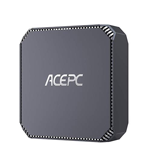 ACEPC Mini PC,Intel Celeron J3455 Window 10 Pro Tragbarer Mini computadora, 4GB DDR3 + 64GB eMMC, Gráficos 4K HD/Gigabit Ethernet/WiFi de Doble Banda/Bluetooth 4.2…