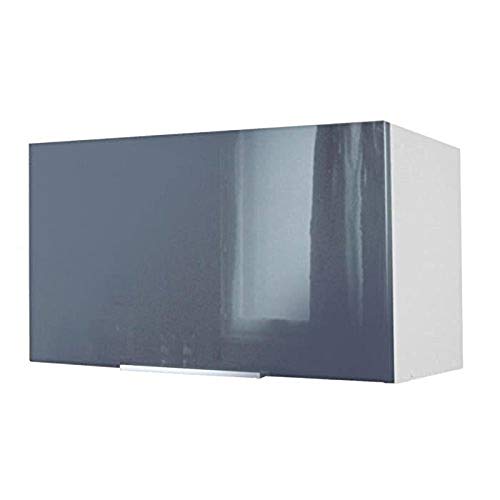 Berlenus CH6HG - Mueble Alto de Cocina para Cubrir la Campana (60 cm), Color Gris Brillante