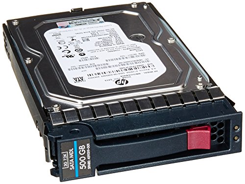 Hewlett Packard Enterprise HP 500 GB 3G SATA 7.2K r.p.m, LFF (3.5-Inch), Hot Plug, Midline (MDL), 1yr Warranty Hard Drive - Disco Duro SATA para conexi