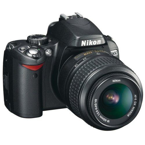 Nikon D60 - Cámara Réflex Digital 10.2 MP (Objetivo DX VR 18-55 mm)