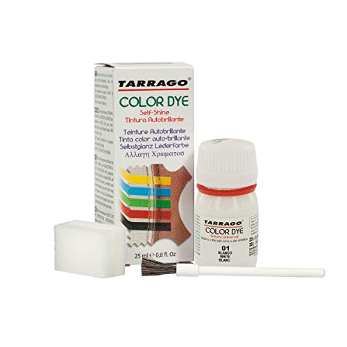 Tarrago Color Dye 25ml, Zapatos y Bolsos Unisex Adulto, Blanco (White 01), 20 mL