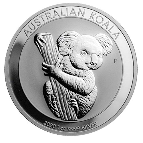 Moneda de plata de Koala Australiana 2020 de 1 oz de The Perth Mint