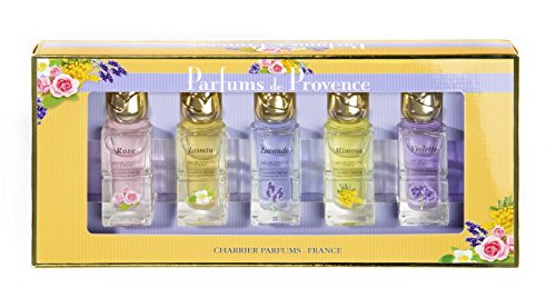 Charrier Parfums De Provence - Estuche de 5 aguas de colonia en miniatura total 54 ml