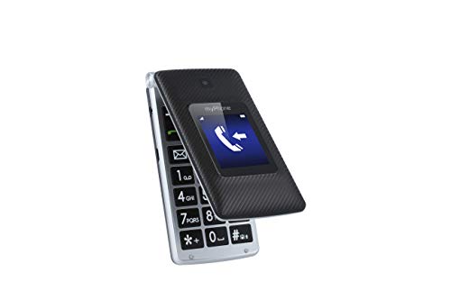 myPhone Tango teléfono móvil para Personas Mayores, Pantallas de 2,4" y 1,77", teléfono móvil Plegable, Teclas Grandes, batería de 900mAh de Larga duración, 3G, Dual-SIM, con Cargador y cámara