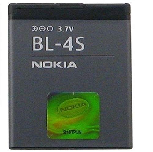 Nokia BL-4S Ión de litio 860mAh 3.7V batería recargable - Batería/Pila recargable (Ión de litio, 860 mAh, 3,7 V, Gris, Nokia 2680 slide / 3600 slide / 3710 fold / 7020 / 7100 Supernova / 7610 Supernova)