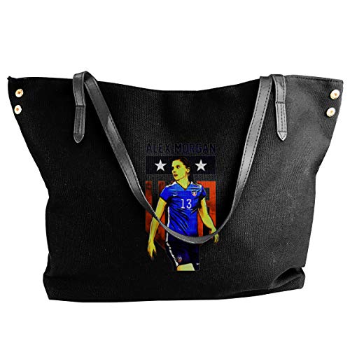 Happiness Station Woman Soccer Style Women Style Canvas Large Tote Top Handle Bag Shopping Hobo Shoulder Bag, Large Size 18.1'' X 4.9'' X 12.99''