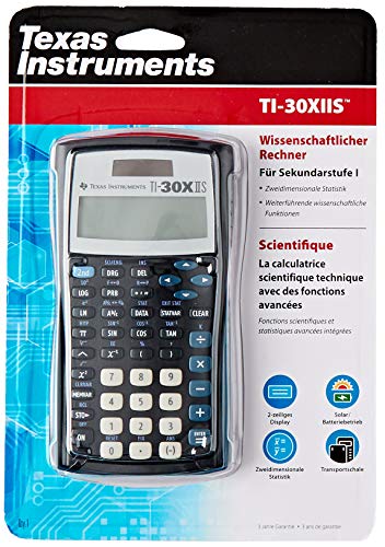 Texas Instruments TI-30X IIS - Calculadora científica, negro